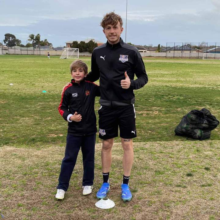 Certified Football Coach with Student Melbourne